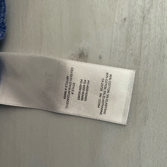 TNA Blue and White Crop Top with Yellow '97' - Picture 4 of 4